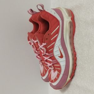 Nike Air Max 98 Track Red Magic Flamingo Shors CI3709-600 Women's Size 8